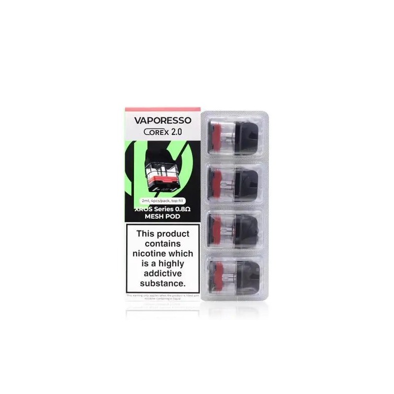Vaporesso XROS Series Pod di Ricambio 0,8ohm 3ml 4 Pezzi