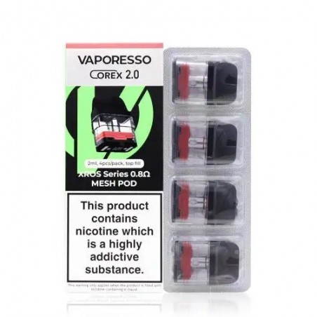 Vaporesso XROS Series Pod di Ricambio 0,8ohm 3ml 4 Pezzi