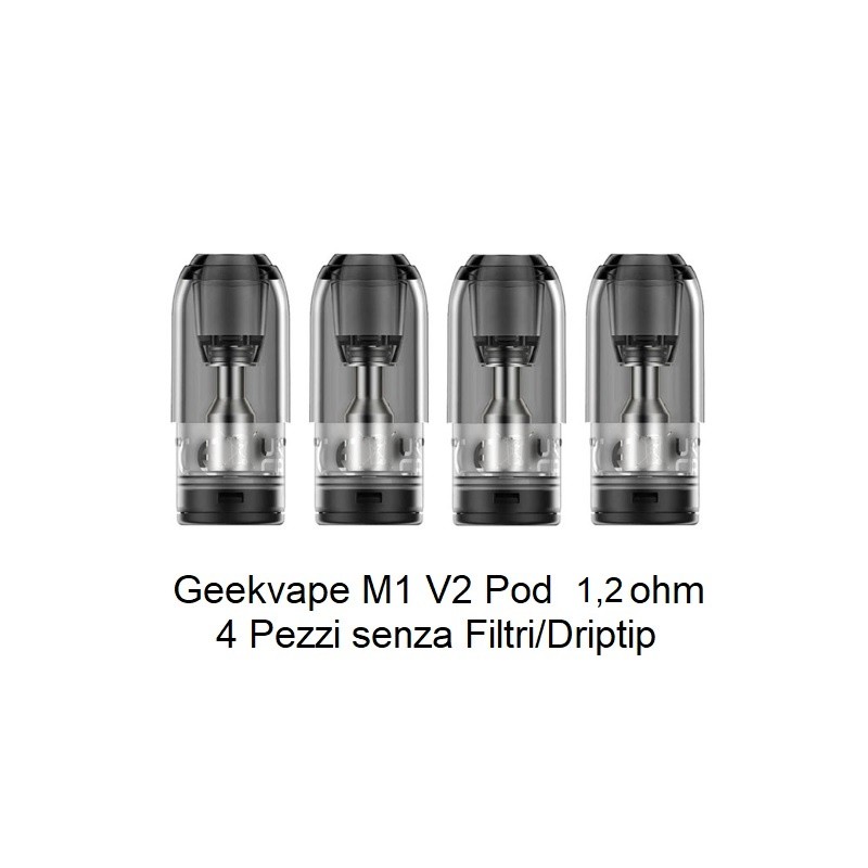 GeekVape Wenax M1 v2 Pod di ricambio 1,2 ohm 4 pezzi