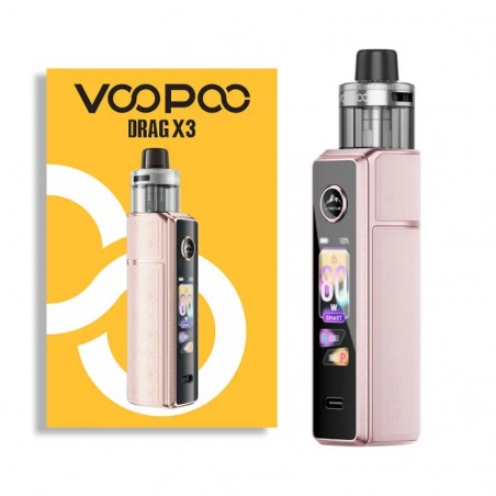 Voopoo Drag X3 DTL Kit Glow Pink