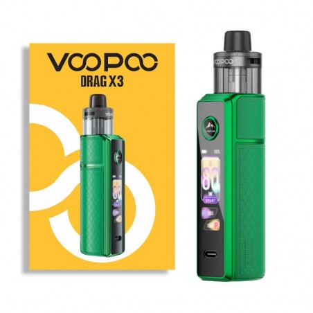 Voopoo Drag X3 DTL Kit Moss Green