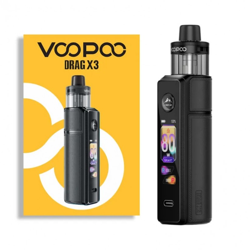 Voopoo Drag X3 DTL Kit Spray Black