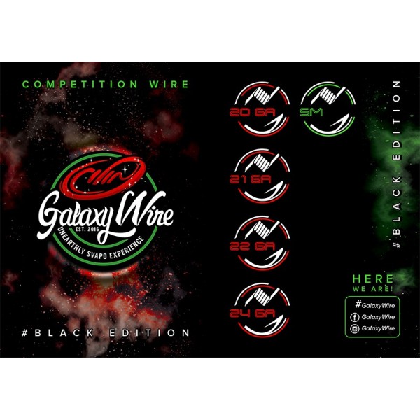 GALAXY WIRE - BLACK EDITION COMPETITION 21 gauge - 0.72 mm5mt