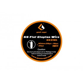 GEEKVAPE - Flat Clapton SS316 Wire Ribbon (26GAx18GA)+32GA 3mt
