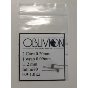OBLIVION HANDMADE CUSTOM COILS - Ultra Nano fused  - 0,9-1,00 ohm
