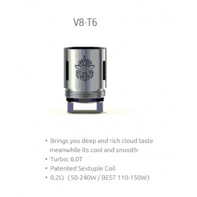 Smok - TFV8 Coil V8-T6 0,2ohm - Blister 3pz