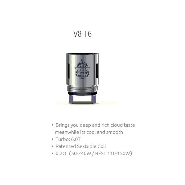 Smok - TFV8 Coil V8-T6 0,2ohm - Blister 3pz