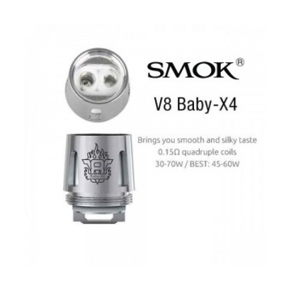 Smok - TFV8 X- Baby Coil X4 0,13 ohm