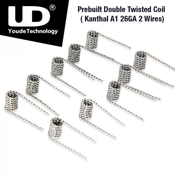 Youde Tech - Double Twisted Coil Kanthal A1 28GA 2 Wires, ID2.8 x 0.5ohm
