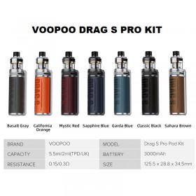 VooPoo Kit Drag S Pro Basalt Gray
