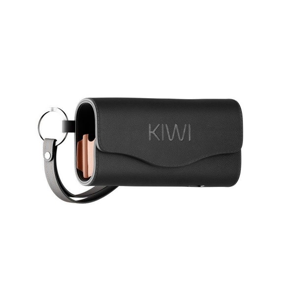 KIWI Custodia in Pelle Leather Case Black